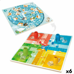 Parchís and Oca Board Colorbaby 25 x 1 x 25 cm (25 Pieces) (6 Units)