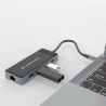 USB Hub Conceptronic DONN14G Black Grey 100 W (1 Unit)