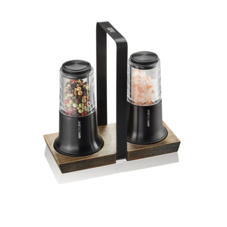 Salt and pepper set Gefu G-34642 Black Transparent