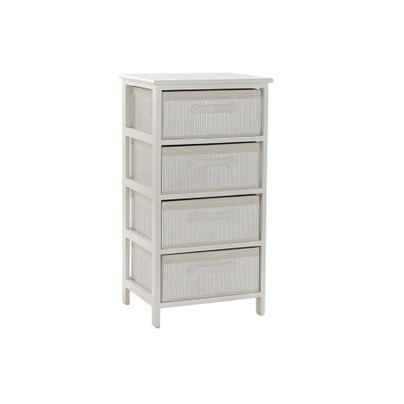 Chest of drawers DKD Home Decor White Bamboo Paolownia wood 42 x 32 x 81 cm