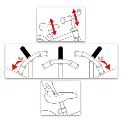 Children's Bike Skids Control Green Steel Footrest