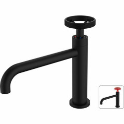 Mixer Tap Rousseau industrial Matte back Metal