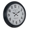 Wall Clock White Black Iron 70 x 70 x 6,5 cm