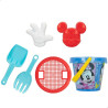 Beach toys set Mickey Mouse Ø 14 cm Plastic (24 Units)