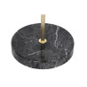 Side table DKD Home Decor Black Transparent Golden Crystal Steel 45 x 45 x 50 cm