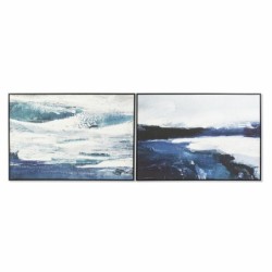 Painting DKD Home Decor Sea and ocean 122,5 x 4,5 x 83 cm (2 Units)