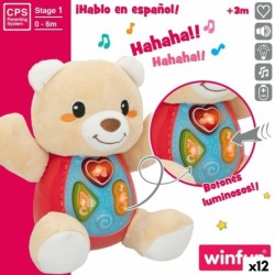 Soft toy with sounds Winfun Bear 16,5 x 18 x 11,5 cm (12 Units)