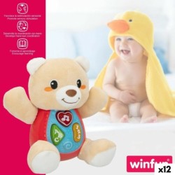 Soft toy with sounds Winfun Bear 16,5 x 18 x 11,5 cm (12 Units)