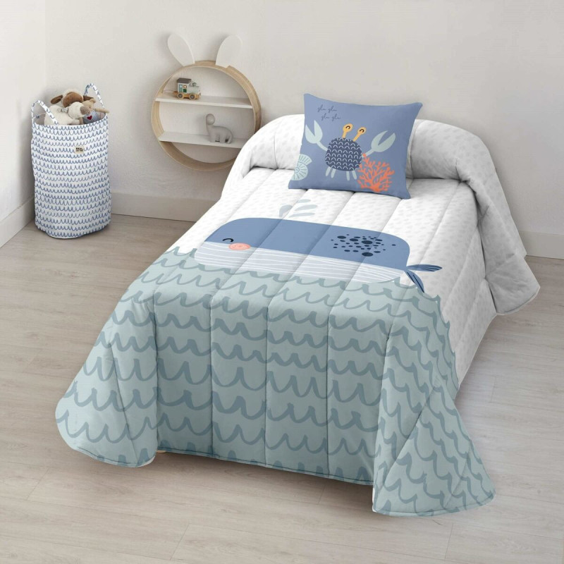 Bedspread (quilt) Kids&Cotton Malu Big Whale 190 x 270 cm