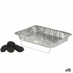 Disposable Barbecue Aluminium Charcoal 30 x 5,3 x 46,5 cm (12 Units)