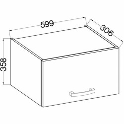 Kitchen furniture Grey 60 x 31,6 x 36 cm