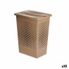 Laundry Basket Beige Plastic 38 L 27 x 49,5 x 38,5 cm (10 Units)