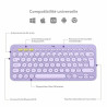 Keyboard Logitech K380 AZERTY French Lilac