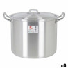 Casserole with Lid 39693 Ø 22 cm Silver 6 L Aluminium 29 x 23 x 20 cm