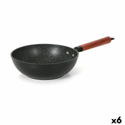 Wok Pan Quttin Doha Toughened aluminium 47 x 24 x 8 cm (6 Units)