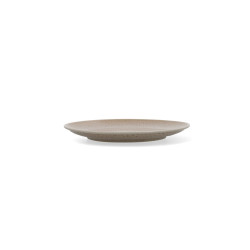 Flat plate Ariane Porous Ceramic Beige Ø 21 cm (12 Units)