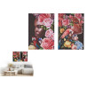 Set of 2 pictures Canvas Lady Tropical 70 x 50 x 1,5 cm (6 Units)