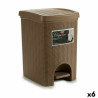 Pedal bin Stefanplast Elegance Brown Plastic 20 L 27,5 x 38,5 x 31 cm (6 Units)