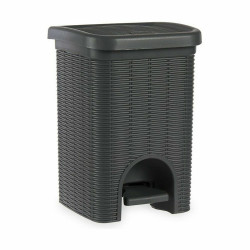 Pedal bin Stefanplast Elegance Grey Plastic 20 L 27 x 39 x 30,5 cm (6 Units)