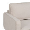 Sofa 163 x 87 x 90 cm Synthetic Fabric Beige Metal