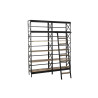 Shelves DKD Home Decor 180 x 35 x 220 cm Natural Black Metal Mango wood