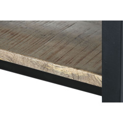 Shelves DKD Home Decor 180 x 35 x 220 cm Natural Black Metal Mango wood