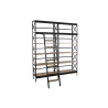 Shelves DKD Home Decor 180 x 35 x 220 cm Natural Black Metal Mango wood