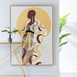 Canvas Lady 100 x 4 x 140 cm African Woman