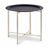 Side table White Black Metal 52 x 44 x 52 cm (4 Units)