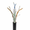 UTP Category 6 Rigid Network Cable Aisens AWG23 Black 305 m