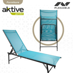 Hammock Aktive Blue 180 x 35 x 49 cm (2 Units)