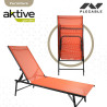 Reclining lounder Aktive Orange 180 x 35 x 49 cm (2 Units)