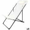 Reclining lounder Aktive White 53 x 87 x 78 cm (4 Units)