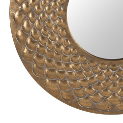 Wall mirror Golden Crystal Iron 81 x 3 x 81 cm