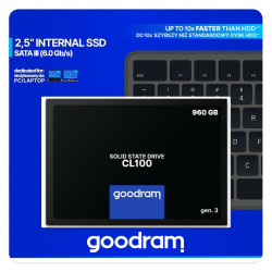 Hard Drive GoodRam CL100 G3 SSD 460 MB/s-540 MB/s 960 GB SSD