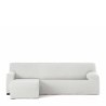 Right short arm chaise longue cover Eysa BRONX White 110 x 110 x 310 cm