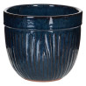 Set of Planters 38 x 38 x 35 cm Ceramic Blue (3 Pieces)