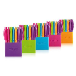 Set of Biros Milan P1 Touch Multicolour 1 mm (5 Units)