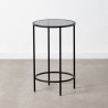 Side table Crystal Black Metal 40 x 40 x 65 cm