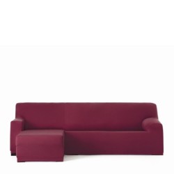 Right short arm chaise longue cover Eysa BRONX Burgundy 110 x 110 x 310 cm