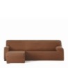 Right short arm chaise longue cover Eysa BRONX Brown 110 x 110 x 310 cm