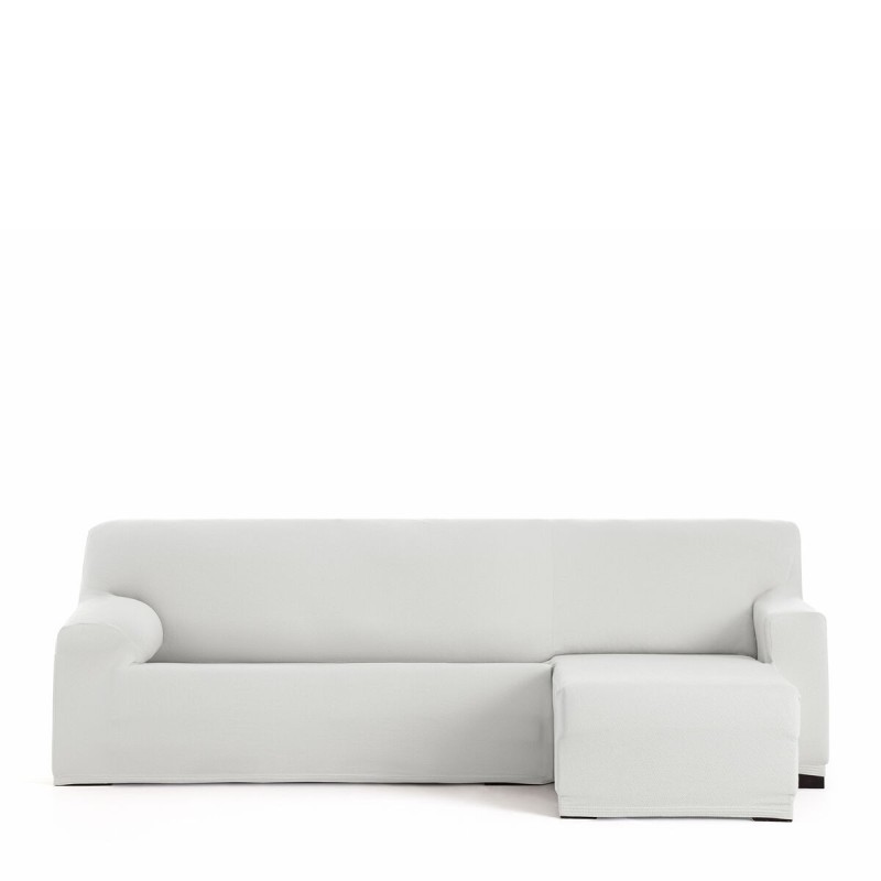 Right short arm chaise longue cover Eysa BRONX White 110 x 110 x 310 cm