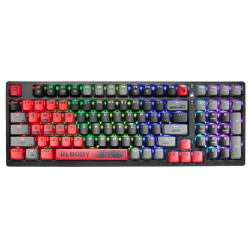 Keyboard A4 Tech A4TKLA47261 Male Mechanic Black Multicolour QWERTY