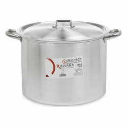 Casserole with Lid Ø 36 cm Silver Aluminium (2 Units)