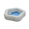 Inflatable pool Bestway Grey 213 x 206 x 53 cm