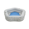 Inflatable pool Bestway Grey 213 x 206 x 53 cm