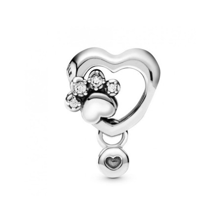 Ladies' Beads Pandora SPARKLING PAW PRINT & HEART