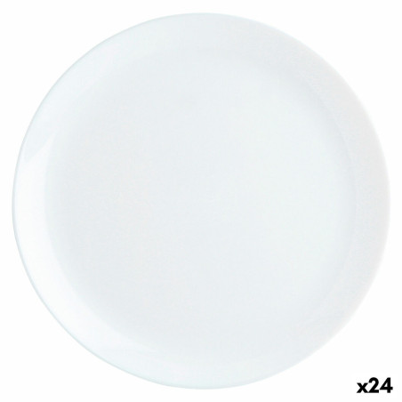 Flat plate Luminarc Diwali White Glass (Ø 27 cm) (24 Units)