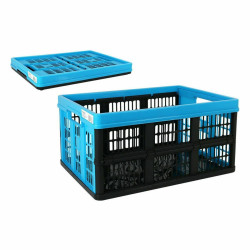 Folding Box with Handles Tontarelli Voilà Blue 53 x 37 x 27 cm (10 Units)