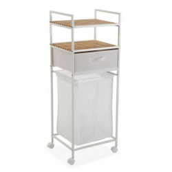 Bathroom Shelves Versa Metal Textile Bamboo (32,5 x 105,5 x 39 cm)